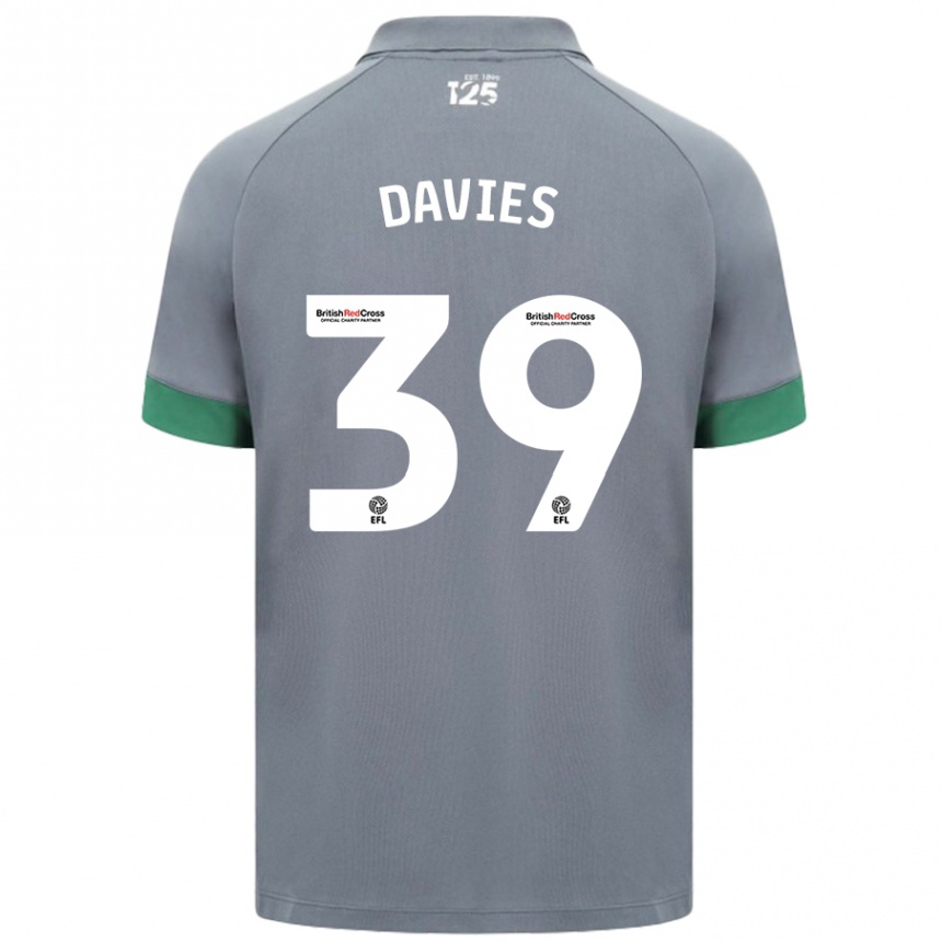 Women Football Isaak Davies #39 Dark Gray Away Jersey 2024/25 T-Shirt Australia