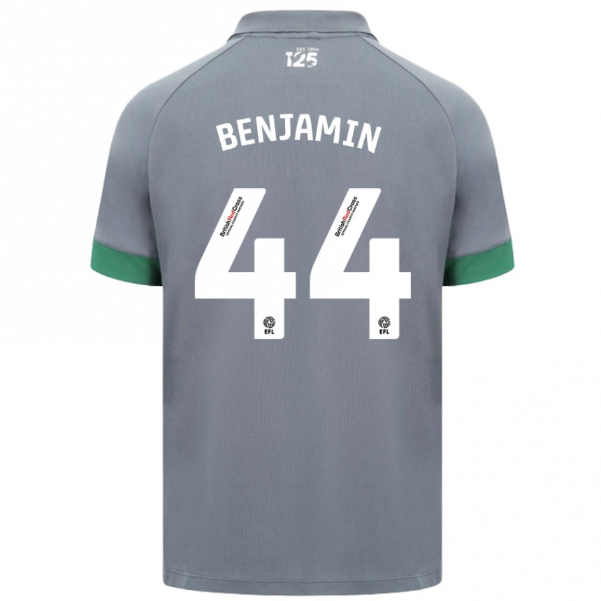 Women Football Xavier Benjamin #44 Dark Gray Away Jersey 2024/25 T-Shirt Australia