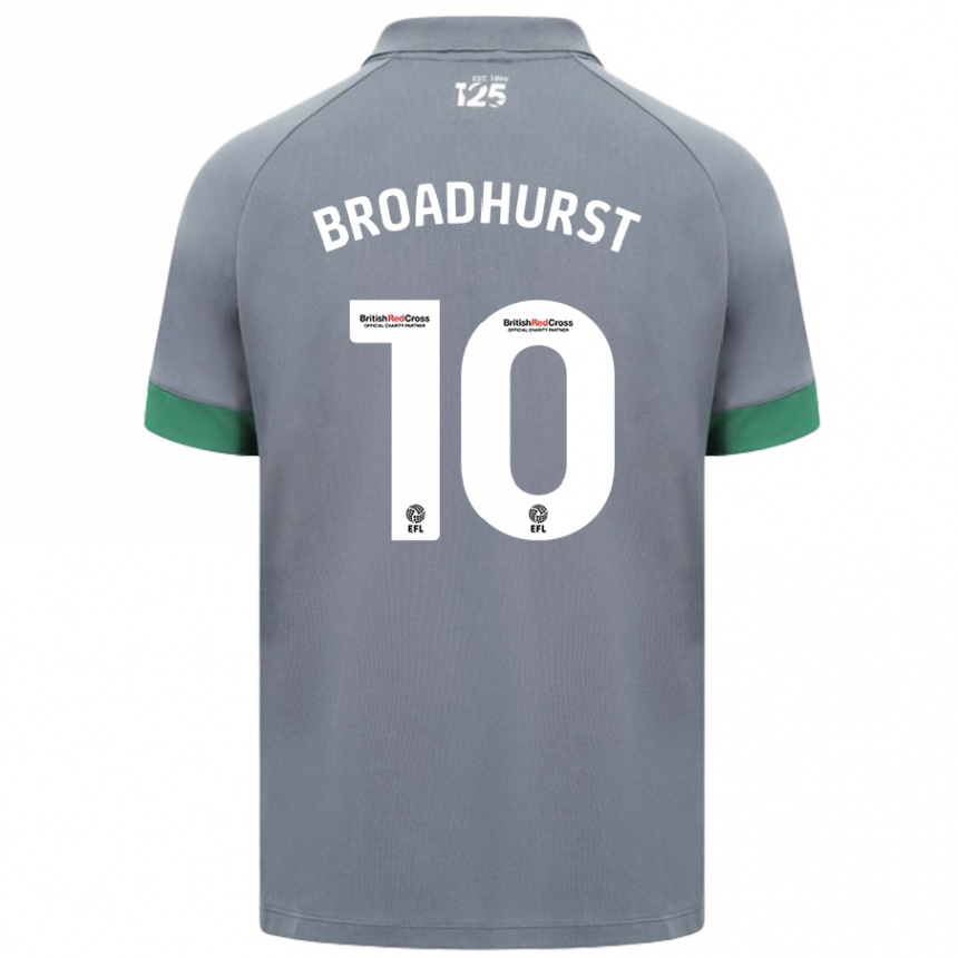 Women Football Danielle Broadhurst #10 Dark Gray Away Jersey 2024/25 T-Shirt Australia