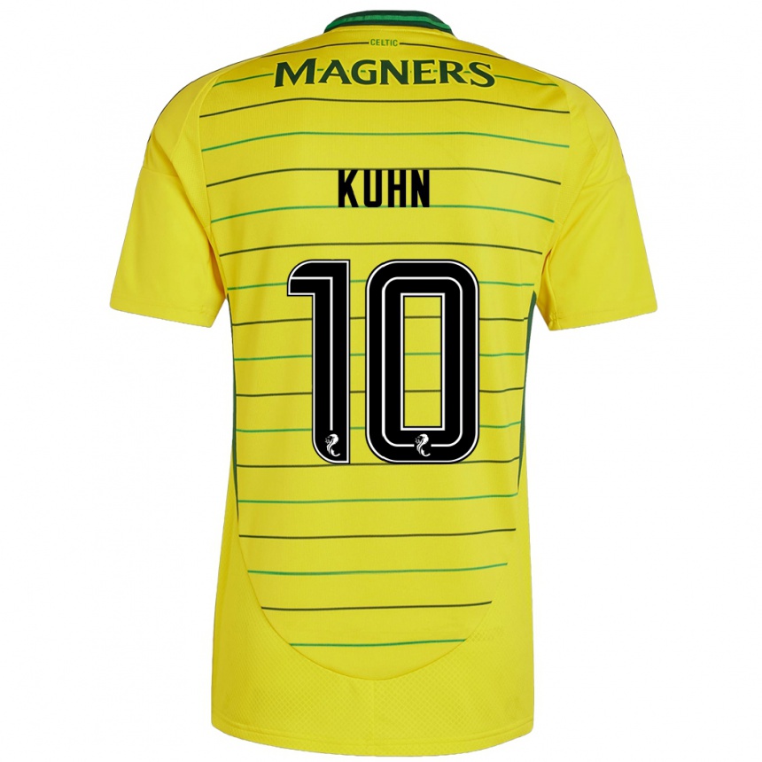 Women Football Nicolas Kühn #10 Yellow Away Jersey 2024/25 T-Shirt Australia