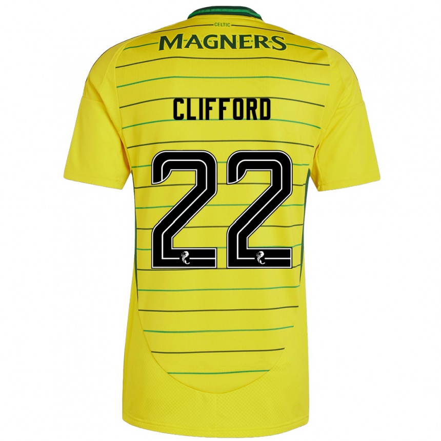 Women Football Lucy Ashworth-Clifford #22 Yellow Away Jersey 2024/25 T-Shirt Australia