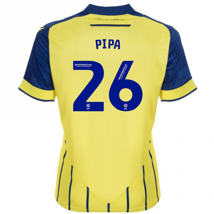 Women Football Pipa #26 Yellow Blue Away Jersey 2024/25 T-Shirt Australia