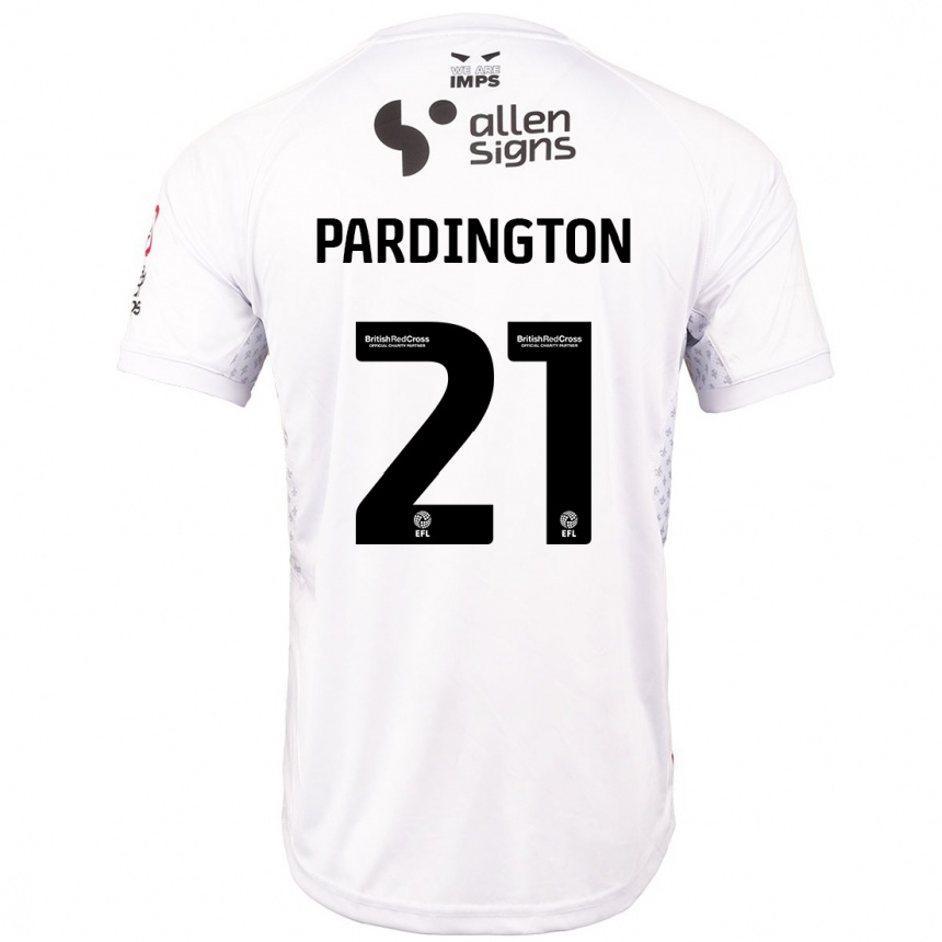 Women Football Jamie Pardington #21 Red White Away Jersey 2024/25 T-Shirt Australia