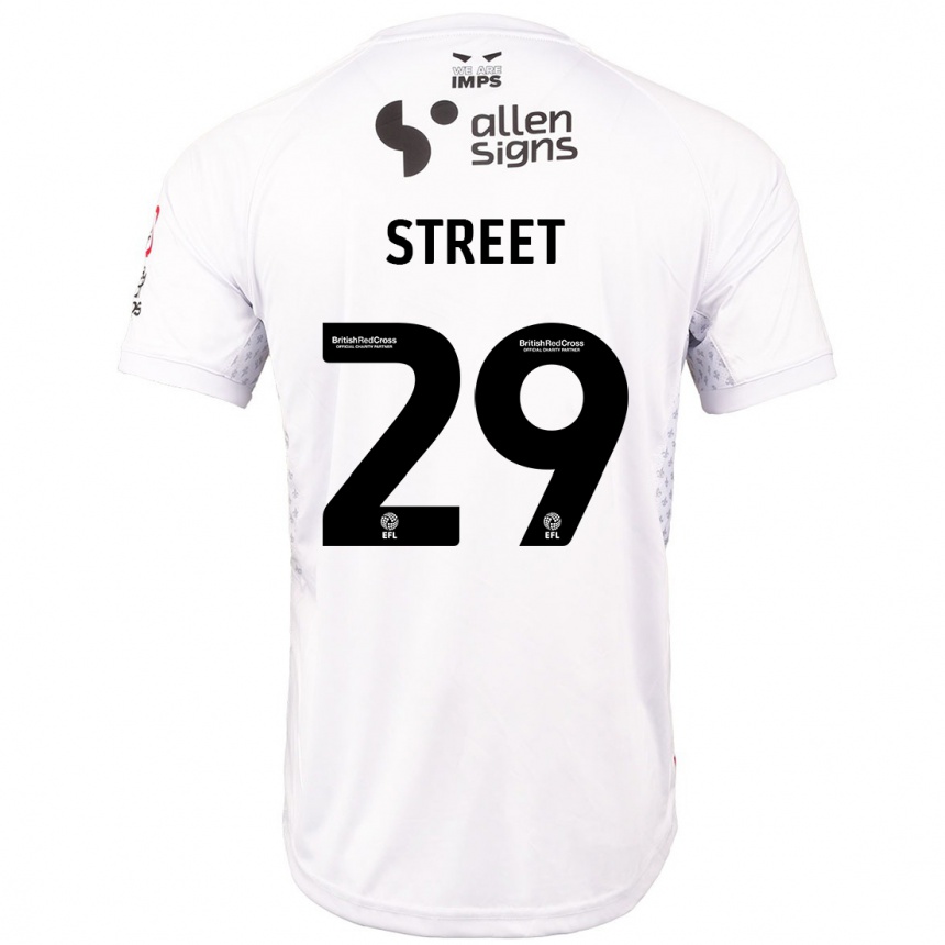 Women Football Robert Street #29 Red White Away Jersey 2024/25 T-Shirt Australia