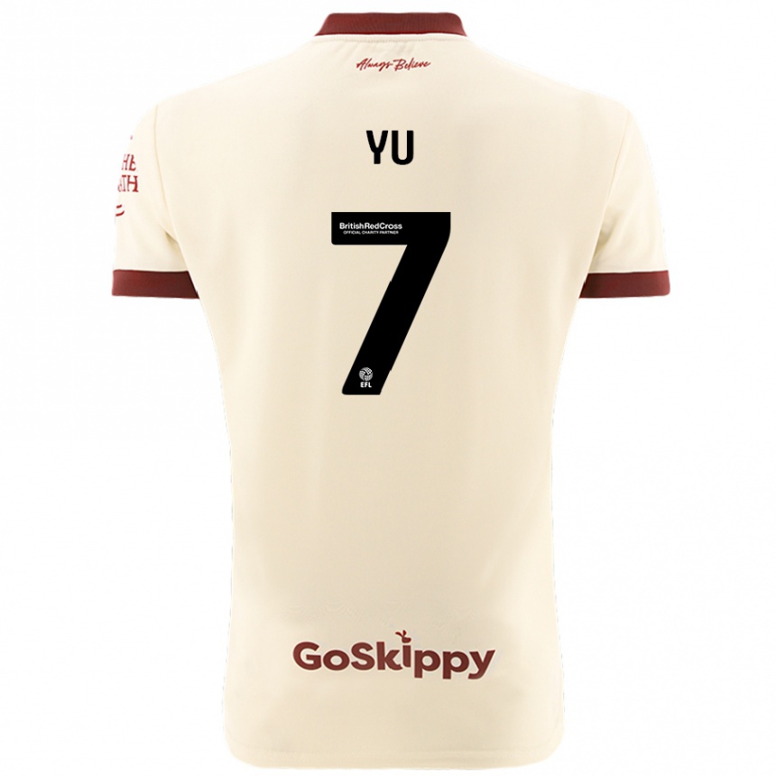 Women Football Yu Hirakawa #7 Cream White Away Jersey 2024/25 T-Shirt Australia