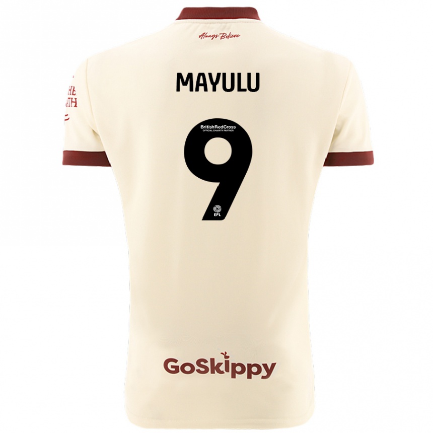 Women Football Fally Mayulu #9 Cream White Away Jersey 2024/25 T-Shirt Australia