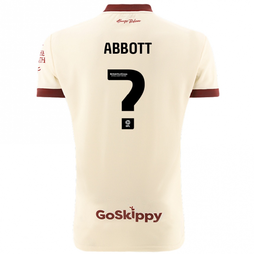 Women Football Isaac Abbott #0 Cream White Away Jersey 2024/25 T-Shirt Australia