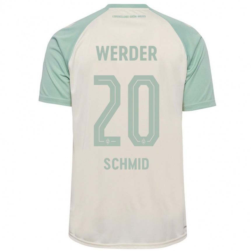 Women Football Romano Schmid #20 Off-White Light Green Away Jersey 2024/25 T-Shirt Australia