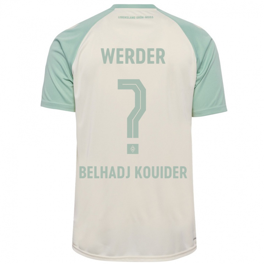 Women Football Mahfoud Belhadj Kouider #0 Off-White Light Green Away Jersey 2024/25 T-Shirt Australia