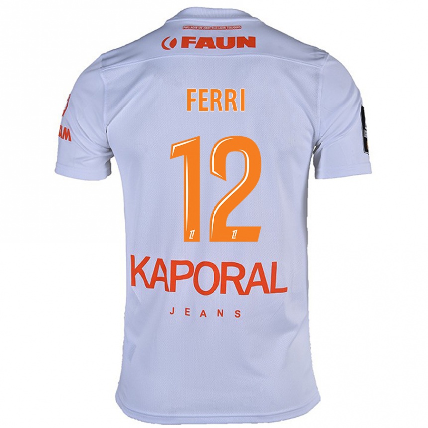 Women Football Jordan Ferri #12 White Away Jersey 2024/25 T-Shirt Australia