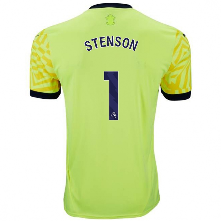 Women Football Fran Stenson #1 Yellow Away Jersey 2024/25 T-Shirt Australia