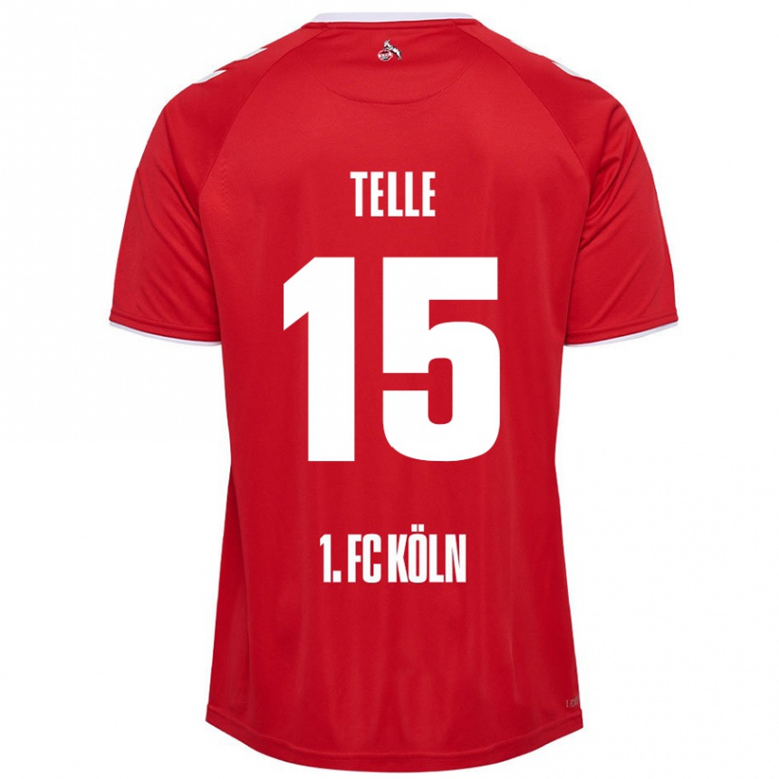 Women Football Neo Telle #15 Red White Away Jersey 2024/25 T-Shirt Australia