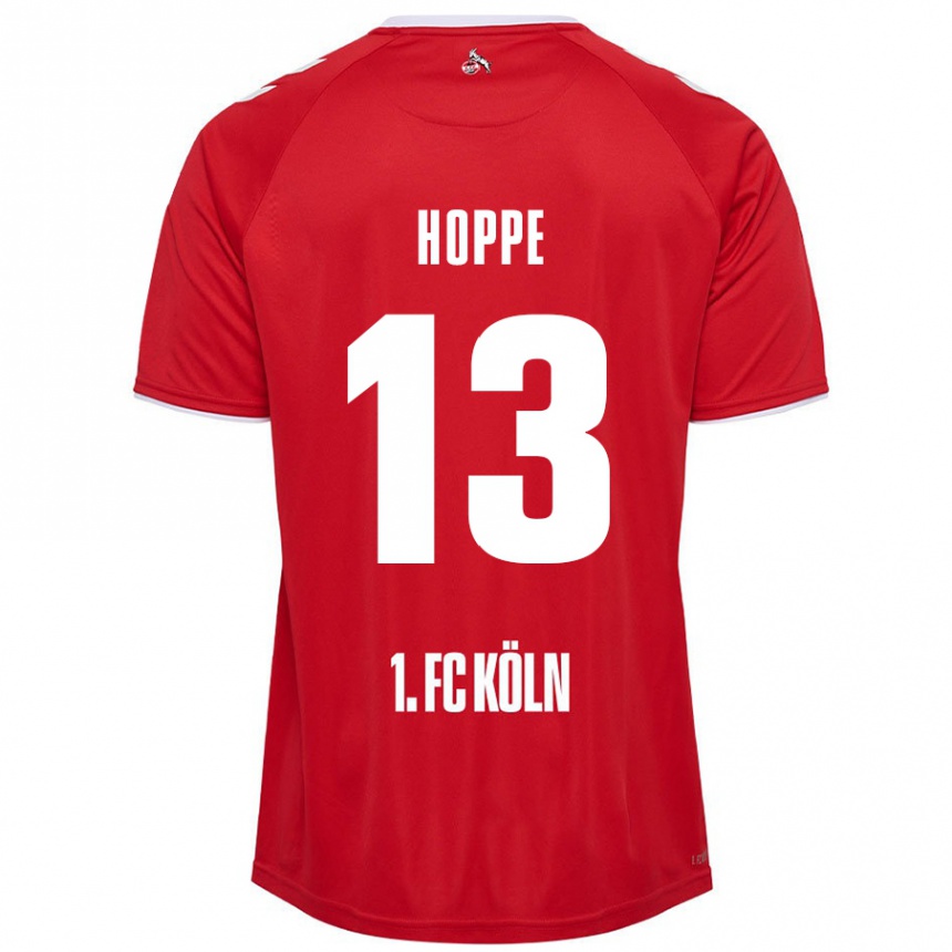 Women Football Paula Hoppe #13 Red White Away Jersey 2024/25 T-Shirt Australia