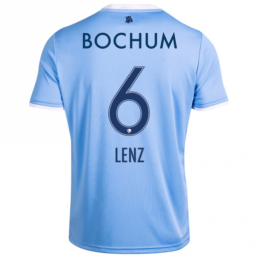 Women Football Cajetan Lenz #6 Sky Blue Away Jersey 2024/25 T-Shirt Australia