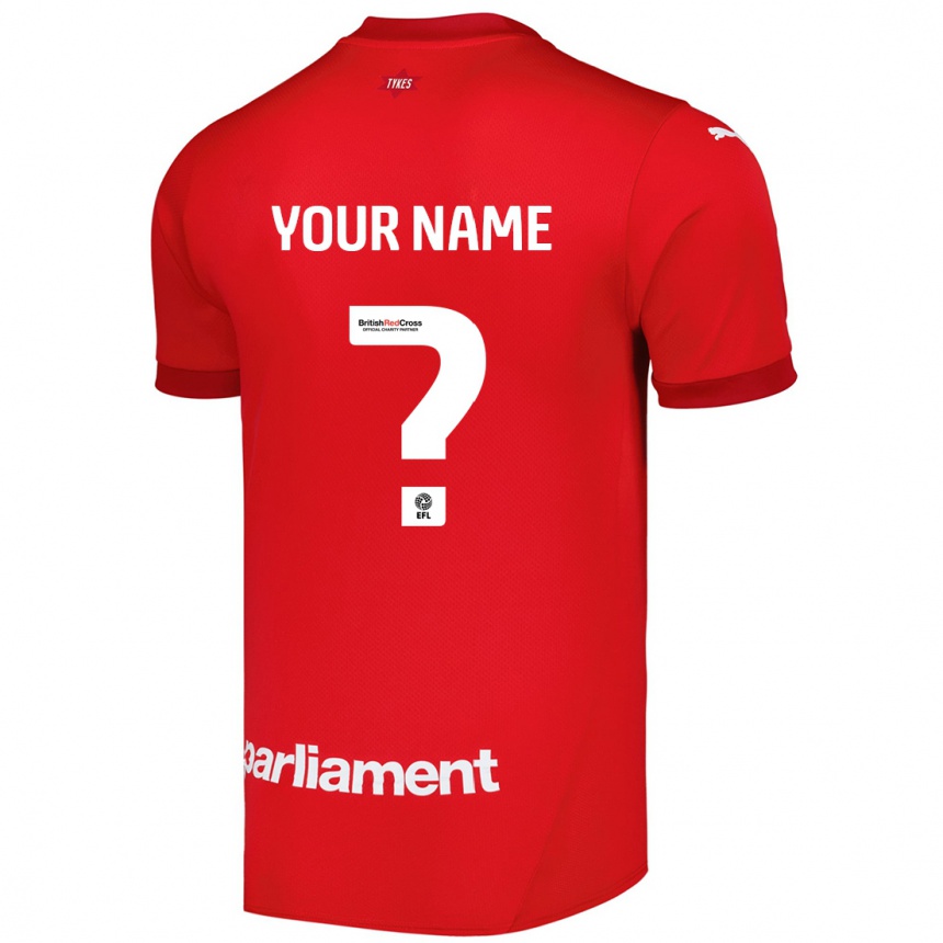 Kids Football Your Name #0 Red Home Jersey 2024/25 T-Shirt Australia