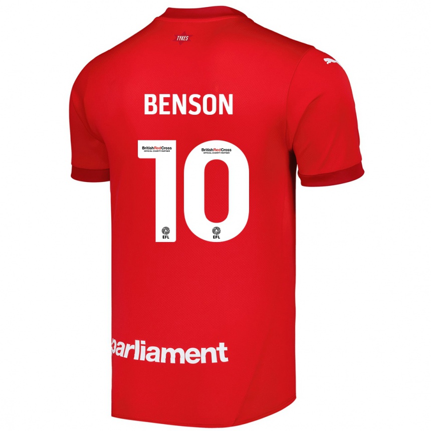 Kids Football Josh Benson #10 Red Home Jersey 2024/25 T-Shirt Australia