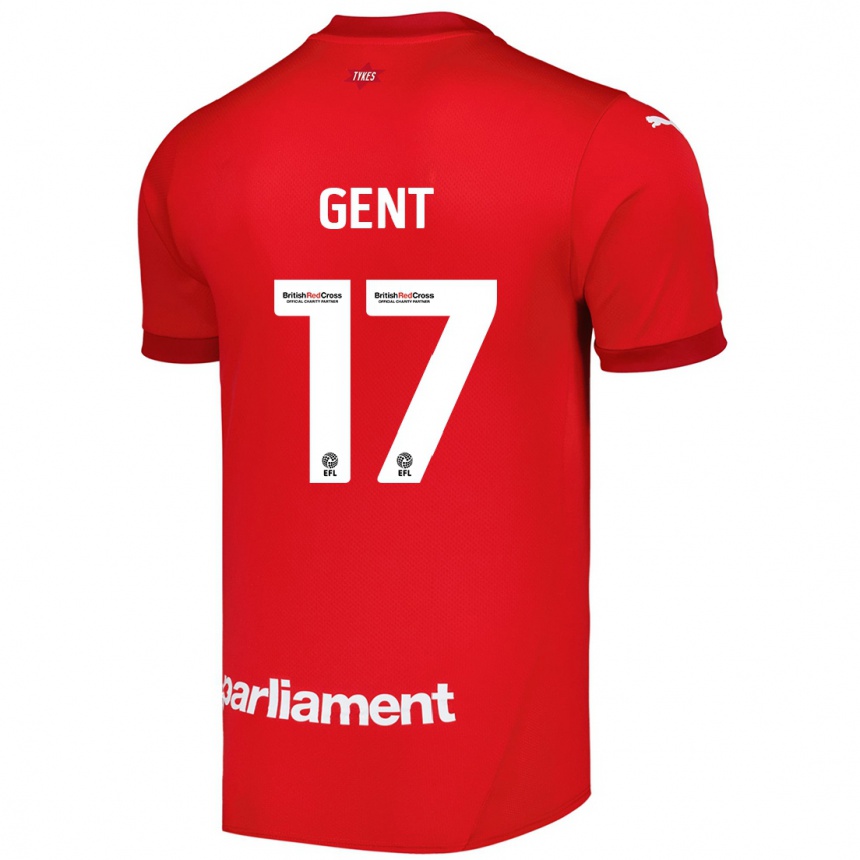 Kids Football Georgie Gent #17 Red Home Jersey 2024/25 T-Shirt Australia