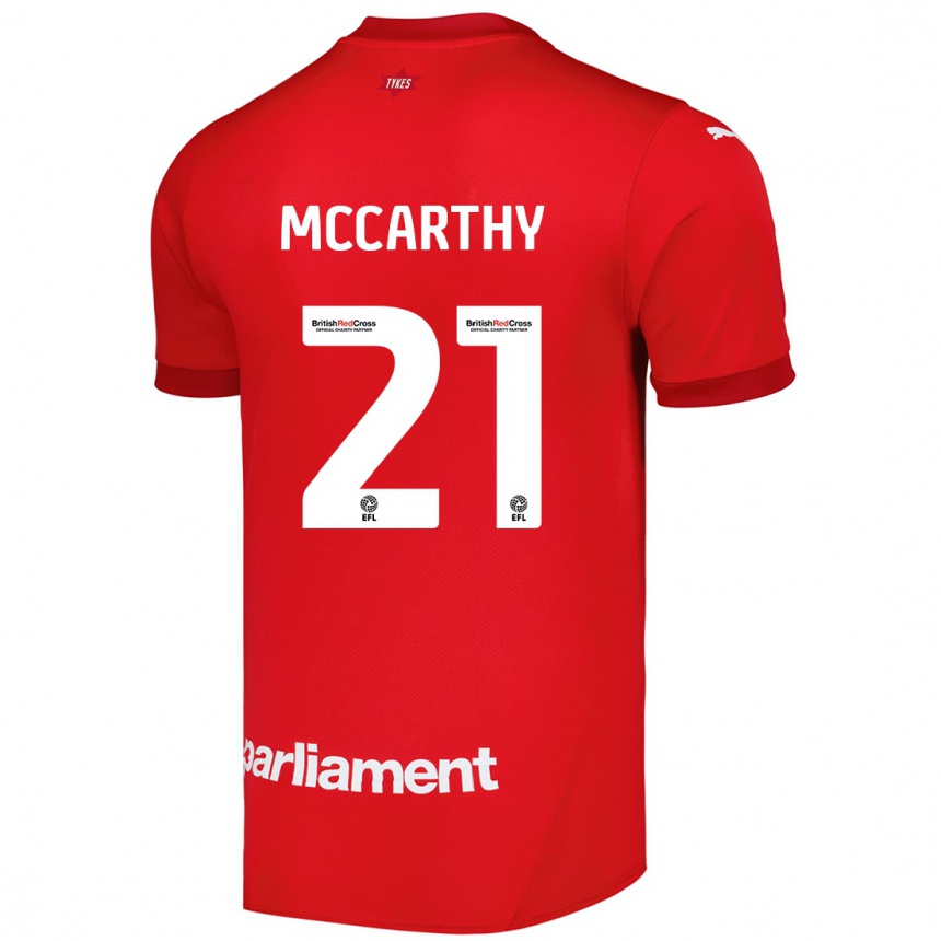 Kids Football Conor Mccarthy #21 Red Home Jersey 2024/25 T-Shirt Australia