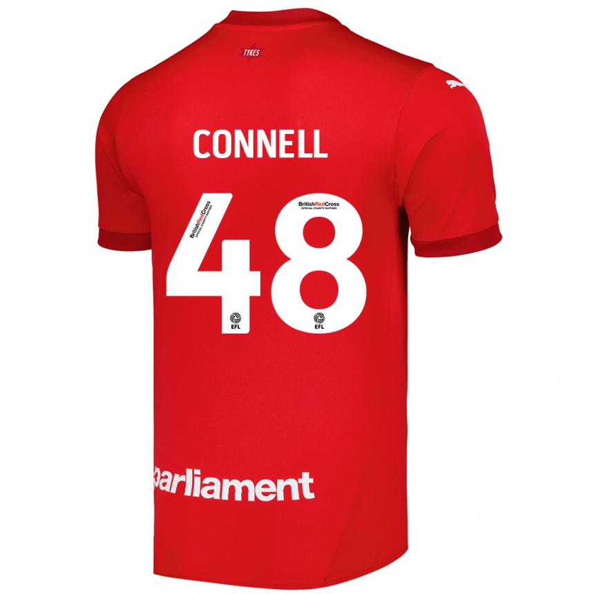 Kids Football Luca Connell #48 Red Home Jersey 2024/25 T-Shirt Australia