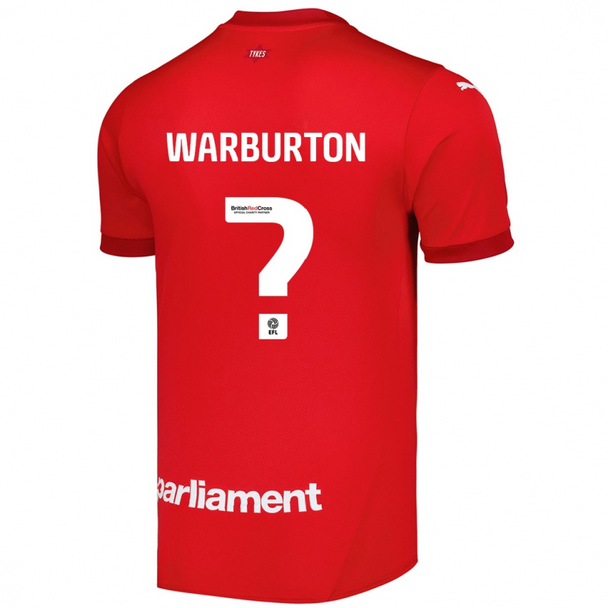 Kids Football Owen Warburton #0 Red Home Jersey 2024/25 T-Shirt Australia