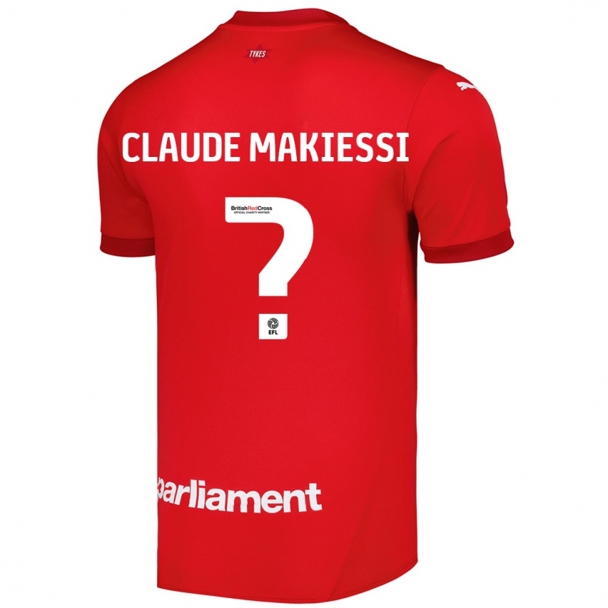 Kids Football Jean Claude Makiessi #0 Red Home Jersey 2024/25 T-Shirt Australia