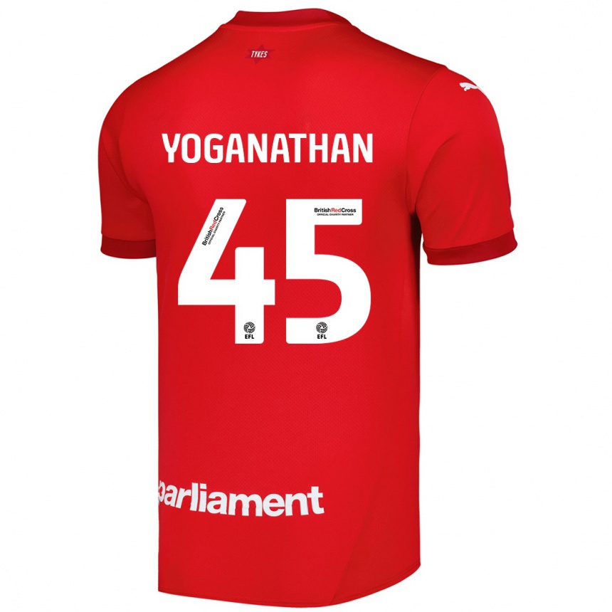 Kids Football Vimal Yoganathan #45 Red Home Jersey 2024/25 T-Shirt Australia