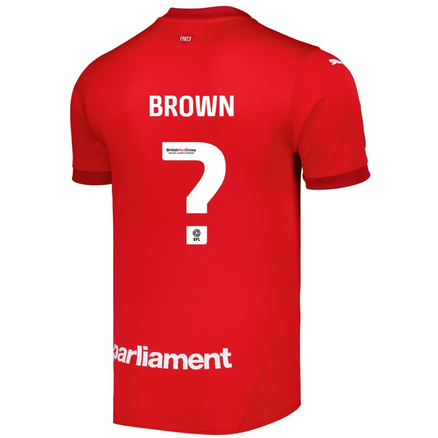 Kids Football Kim Brown #0 Red Home Jersey 2024/25 T-Shirt Australia