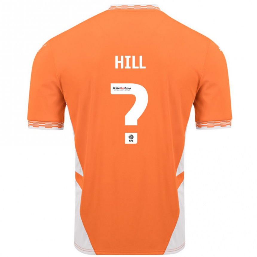 Kids Football Tyler Hill #0 Orange White Home Jersey 2024/25 T-Shirt Australia