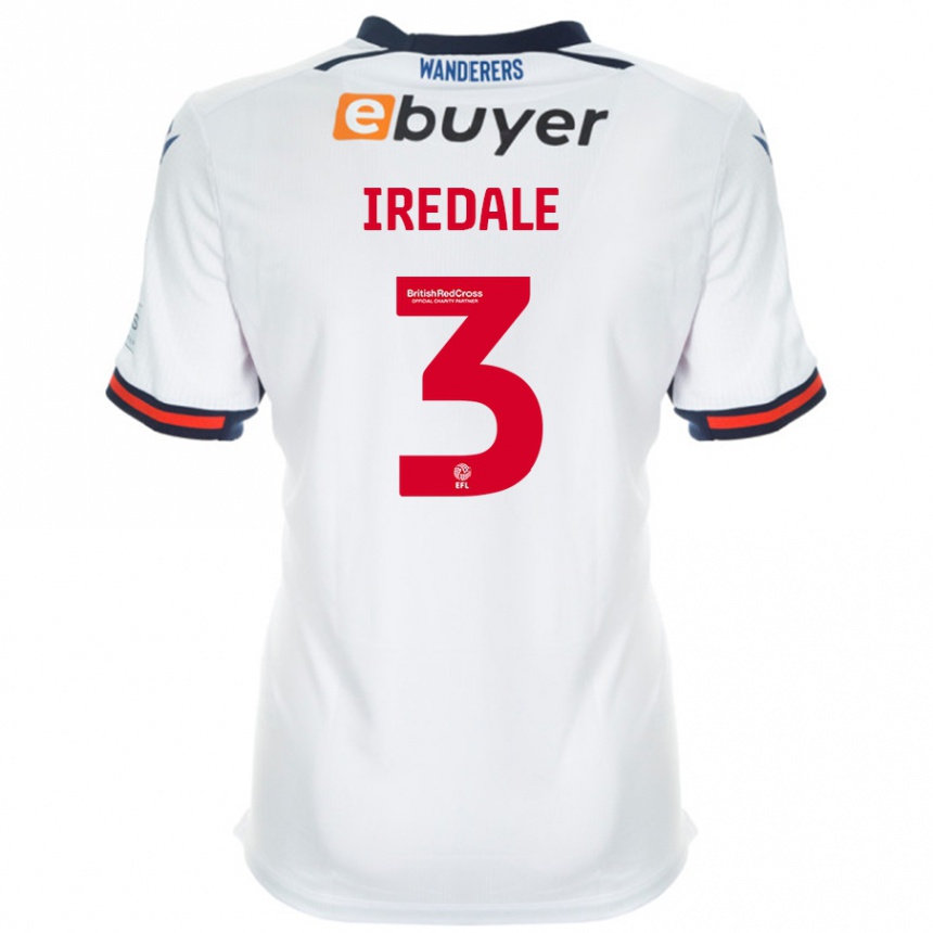 Kids Football Jack Iredale #3 White Home Jersey 2024/25 T-Shirt Australia