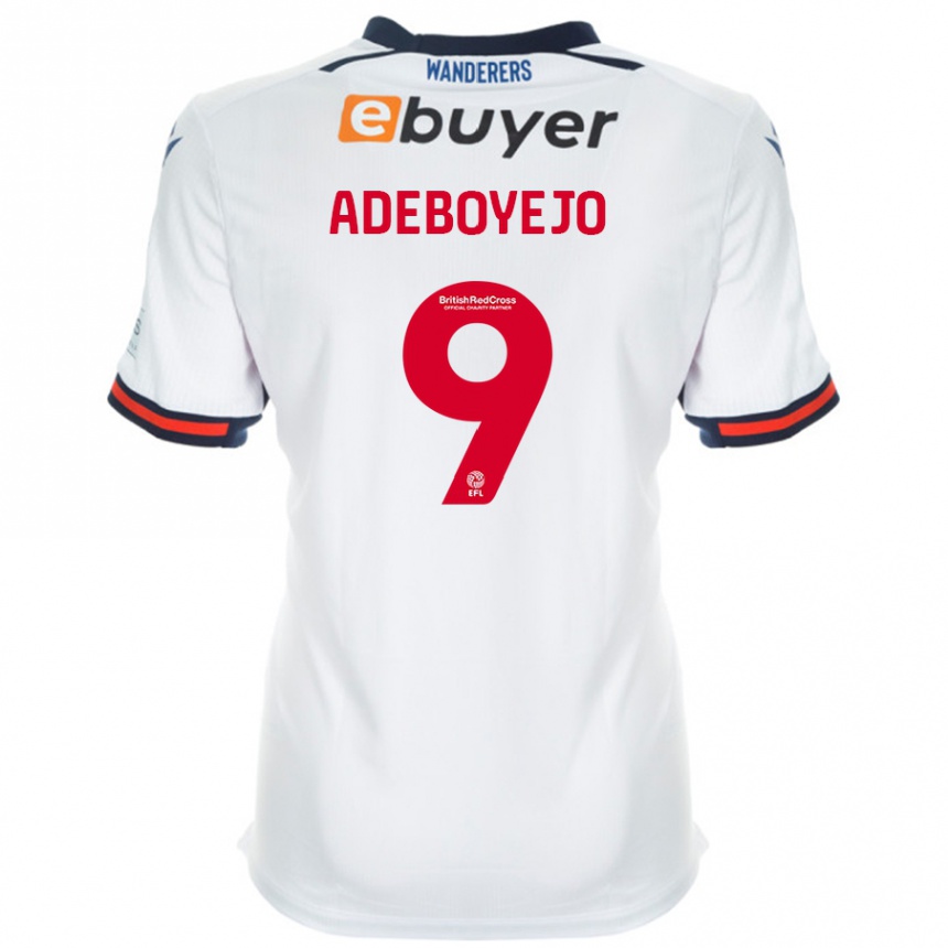 Kids Football Victor Adeboyejo #9 White Home Jersey 2024/25 T-Shirt Australia