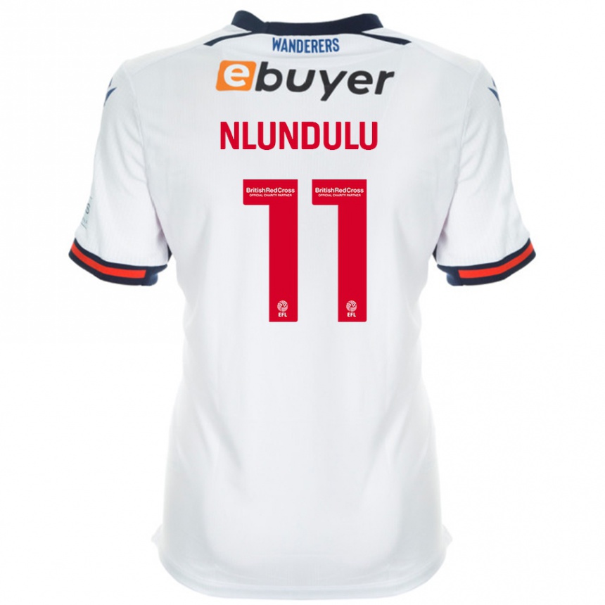 Kids Football Dan Nlundulu #11 White Home Jersey 2024/25 T-Shirt Australia