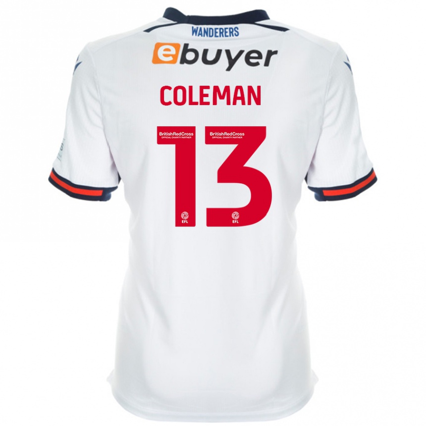 Kids Football Joel Coleman #13 White Home Jersey 2024/25 T-Shirt Australia