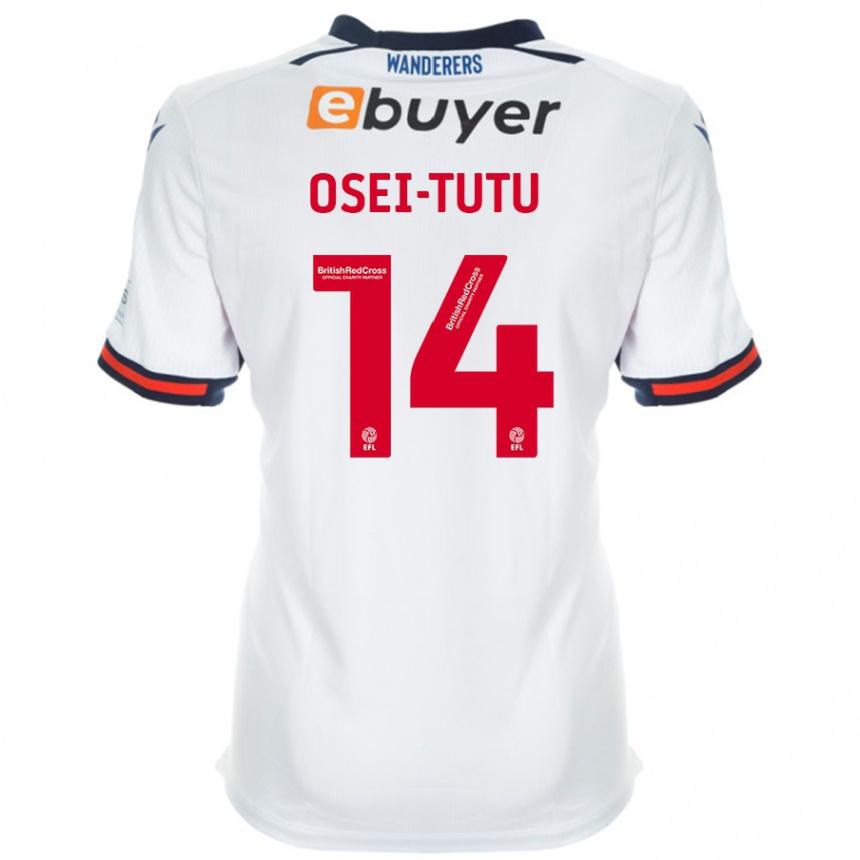 Kids Football Jordi Osei-Tutu #14 White Home Jersey 2024/25 T-Shirt Australia