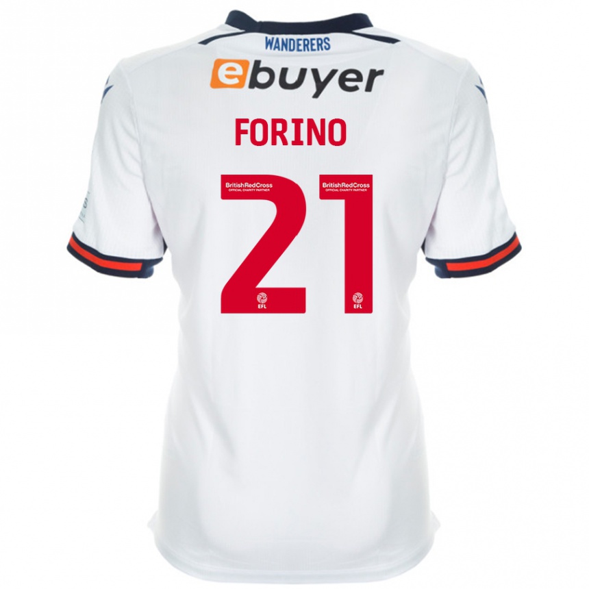 Kids Football Chris Forino #21 White Home Jersey 2024/25 T-Shirt Australia