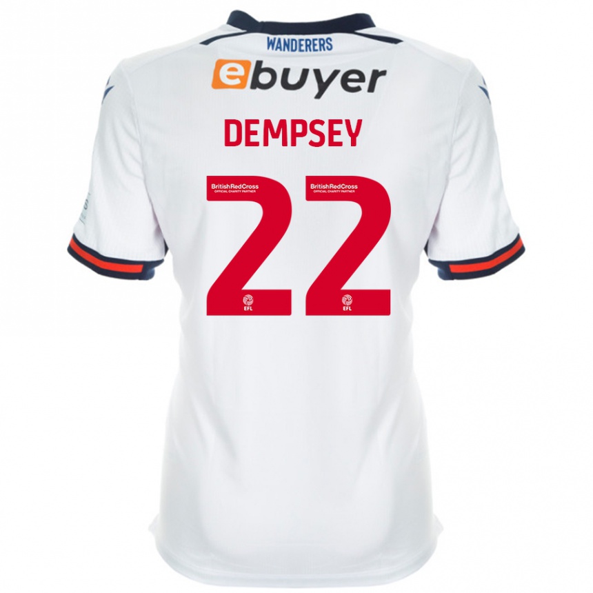 Kids Football Kyle Dempsey #22 White Home Jersey 2024/25 T-Shirt Australia