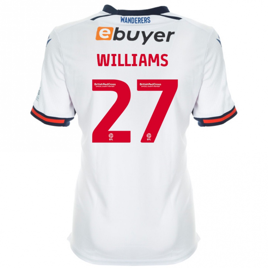 Kids Football Randell Williams #27 White Home Jersey 2024/25 T-Shirt Australia