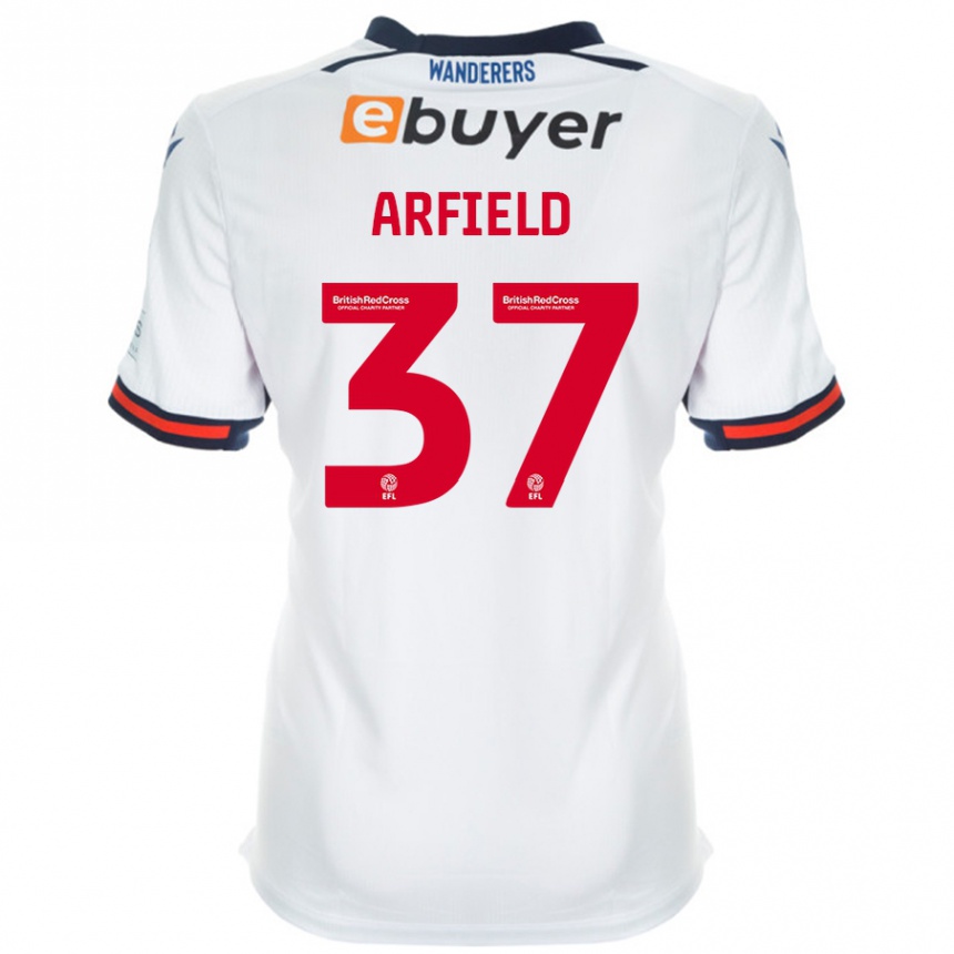 Kids Football Scott Arfield #37 White Home Jersey 2024/25 T-Shirt Australia