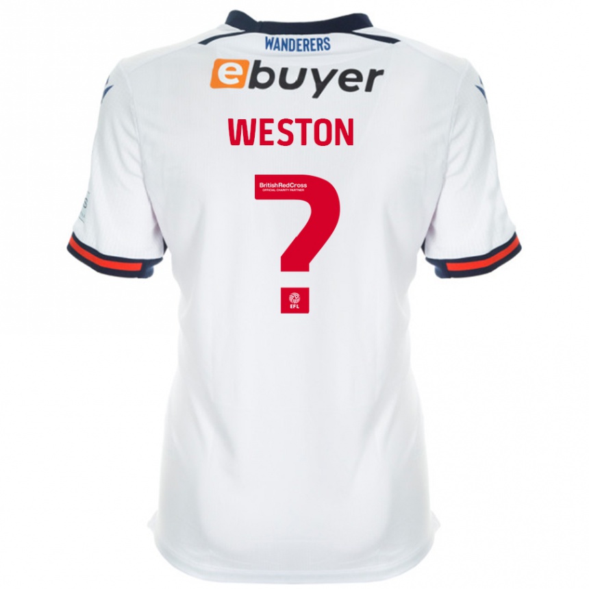 Kids Football Ajay Weston #0 White Home Jersey 2024/25 T-Shirt Australia