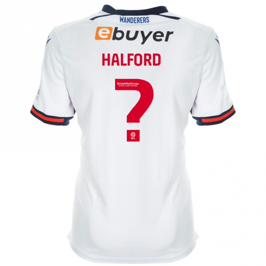 Kids Football Noah Halford #0 White Home Jersey 2024/25 T-Shirt Australia