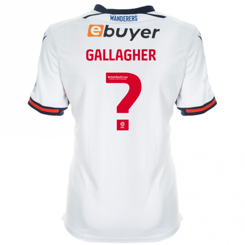 Kids Football Tamzin Gallagher #0 White Home Jersey 2024/25 T-Shirt Australia