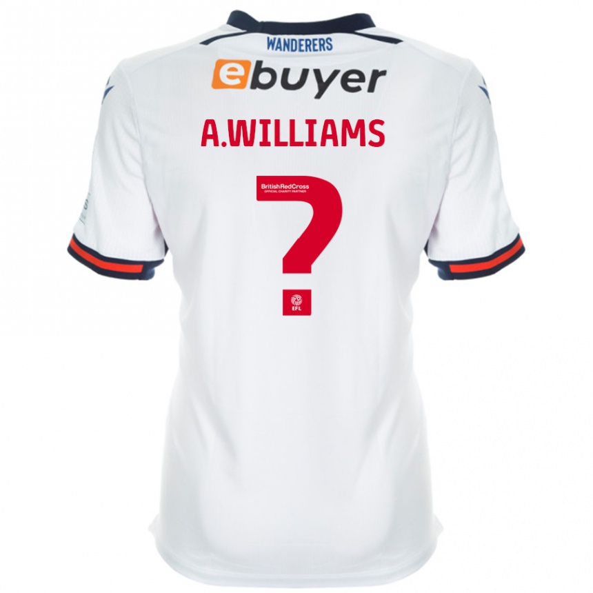 Kids Football Alexsis Williams #0 White Home Jersey 2024/25 T-Shirt Australia