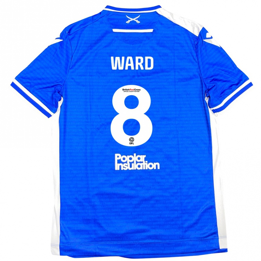 Kids Football Grant Ward #8 Blue White Home Jersey 2024/25 T-Shirt Australia