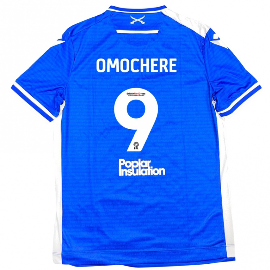 Kids Football Promise Omochere #9 Blue White Home Jersey 2024/25 T-Shirt Australia