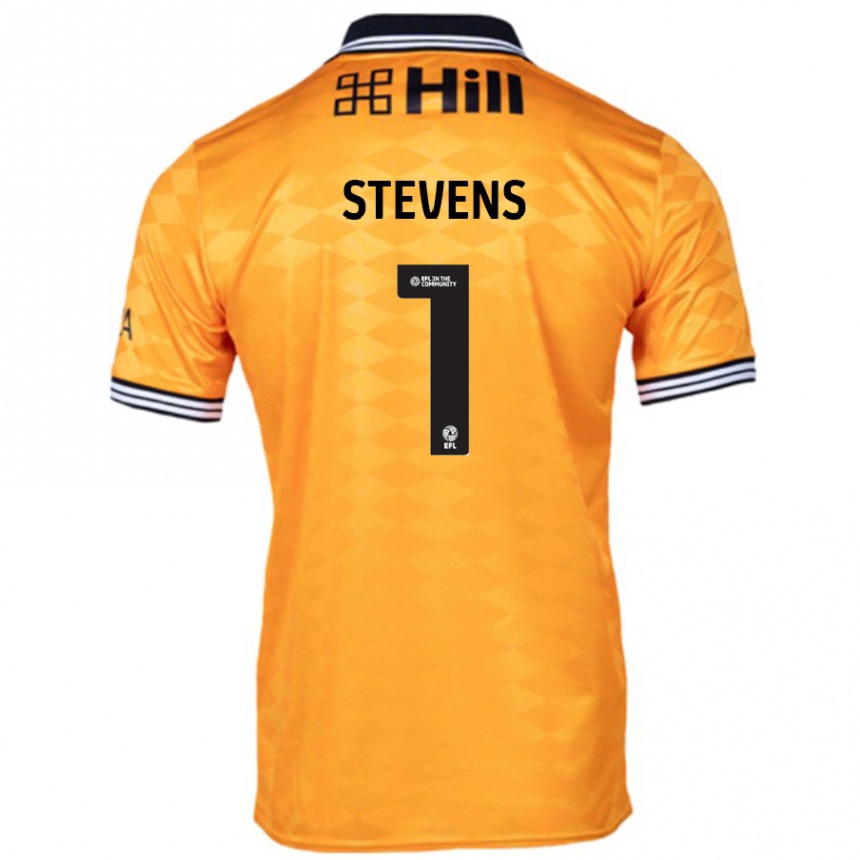 Kids Football Jack Stevens #1 Orange Home Jersey 2024/25 T-Shirt Australia