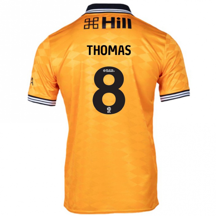 Kids Football George Thomas #8 Orange Home Jersey 2024/25 T-Shirt Australia