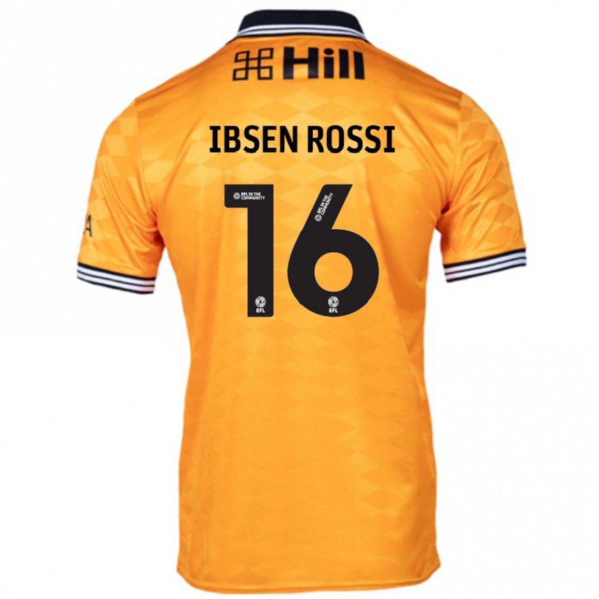 Kids Football Zeno Ibsen Rossi #16 Orange Home Jersey 2024/25 T-Shirt Australia