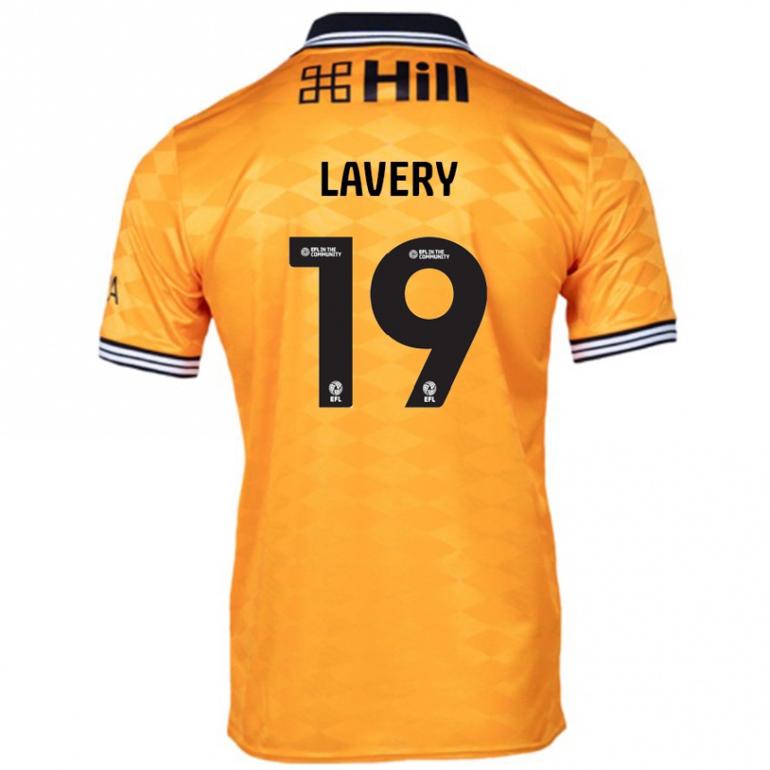 Kids Football Shayne Lavery #19 Orange Home Jersey 2024/25 T-Shirt Australia