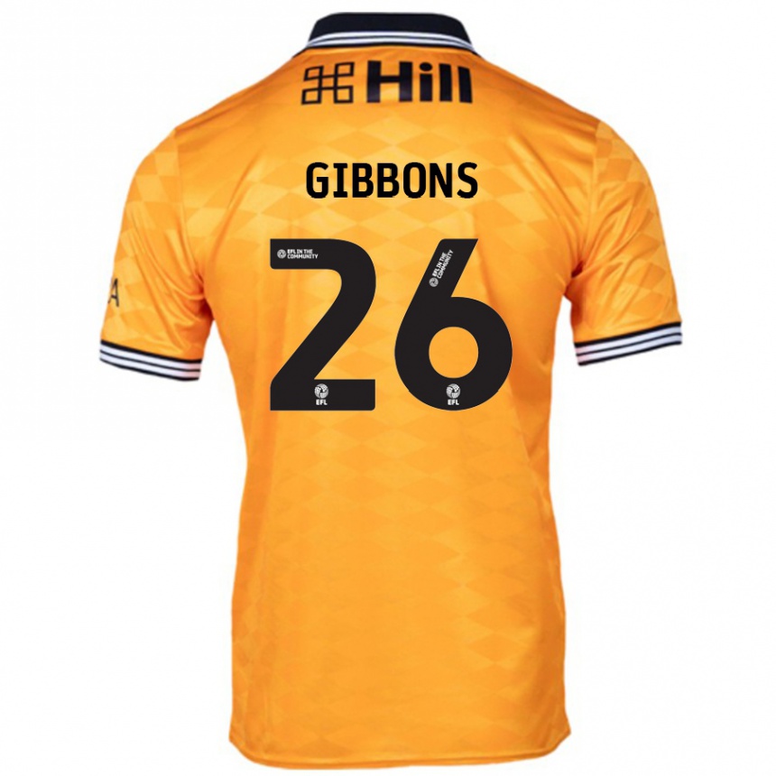 Kids Football James Gibbons #26 Orange Home Jersey 2024/25 T-Shirt Australia