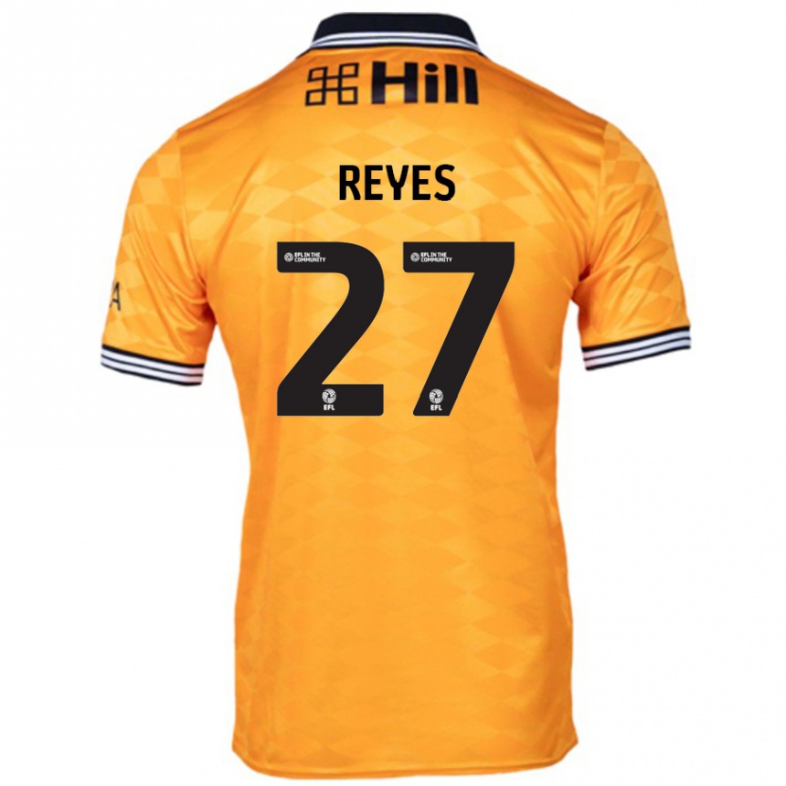 Kids Football Vicente Reyes #27 Orange Home Jersey 2024/25 T-Shirt Australia