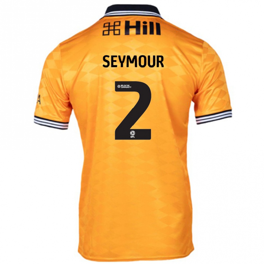 Kids Football Mayzee Seymour #2 Orange Home Jersey 2024/25 T-Shirt Australia